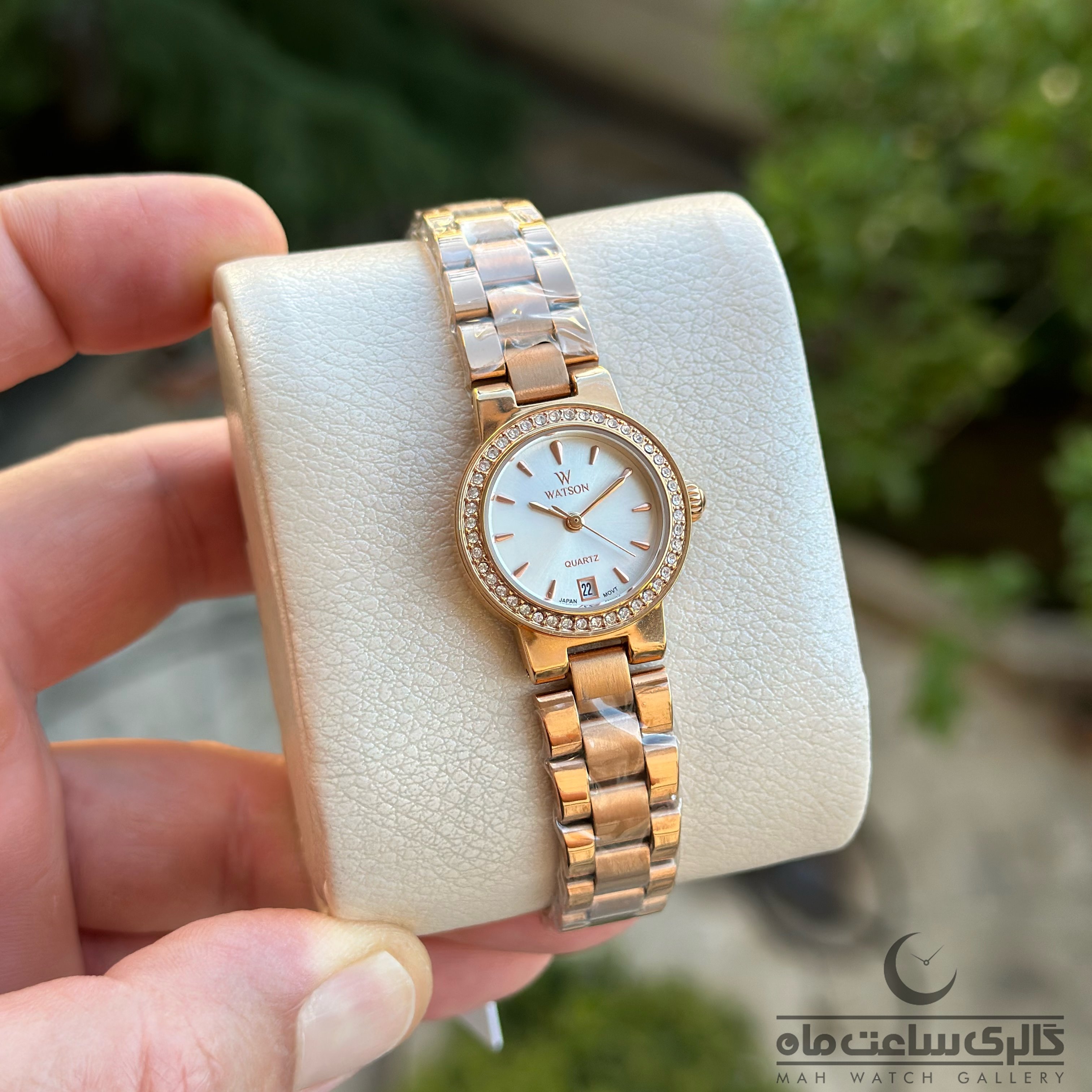 	ساعت زنانه واتسون رزگلد ص سفید w1191 (WATSON)