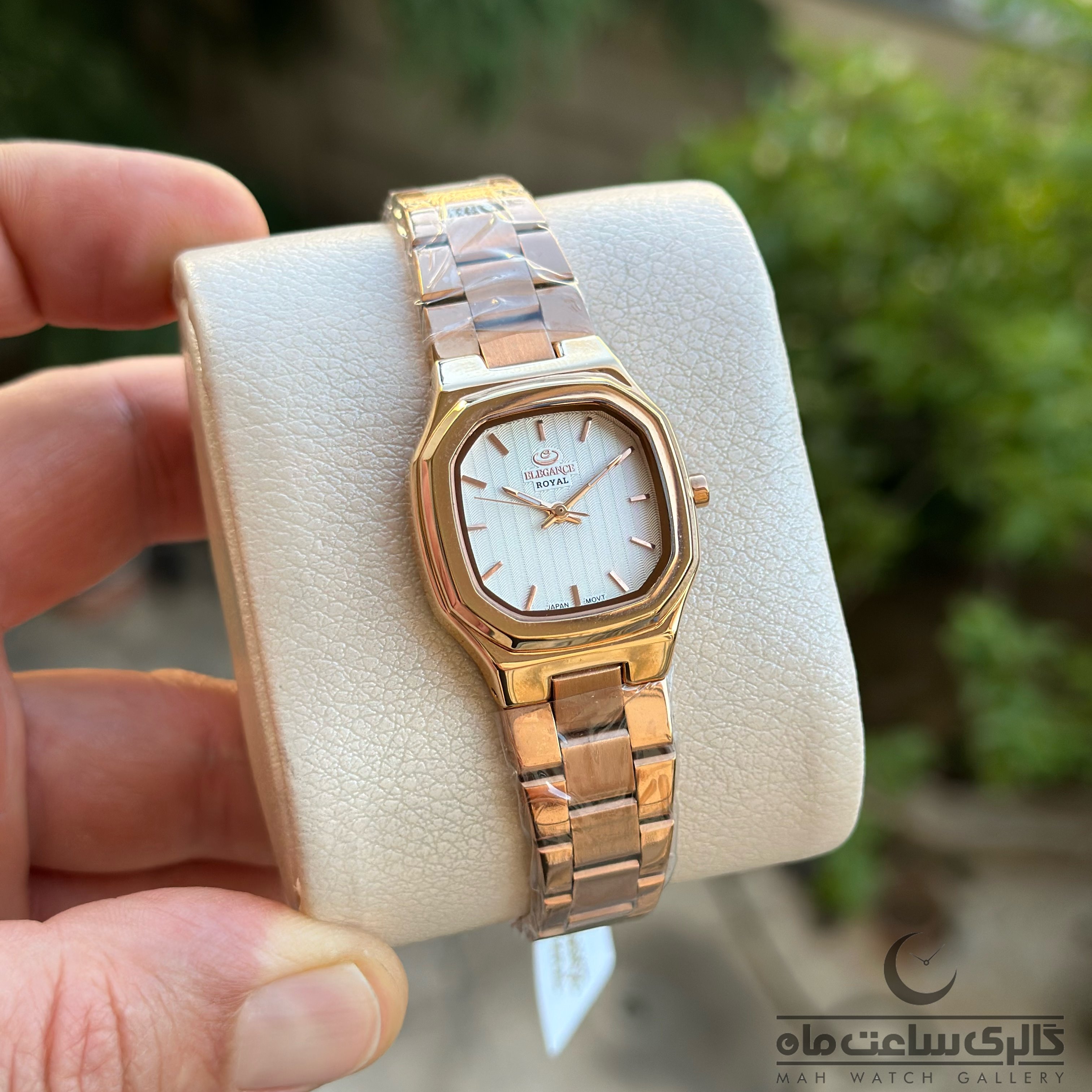 ساعت مچی زنانه الگانس ER2160L تمام رزگلد صفحه سیلور(ELEGANCE)