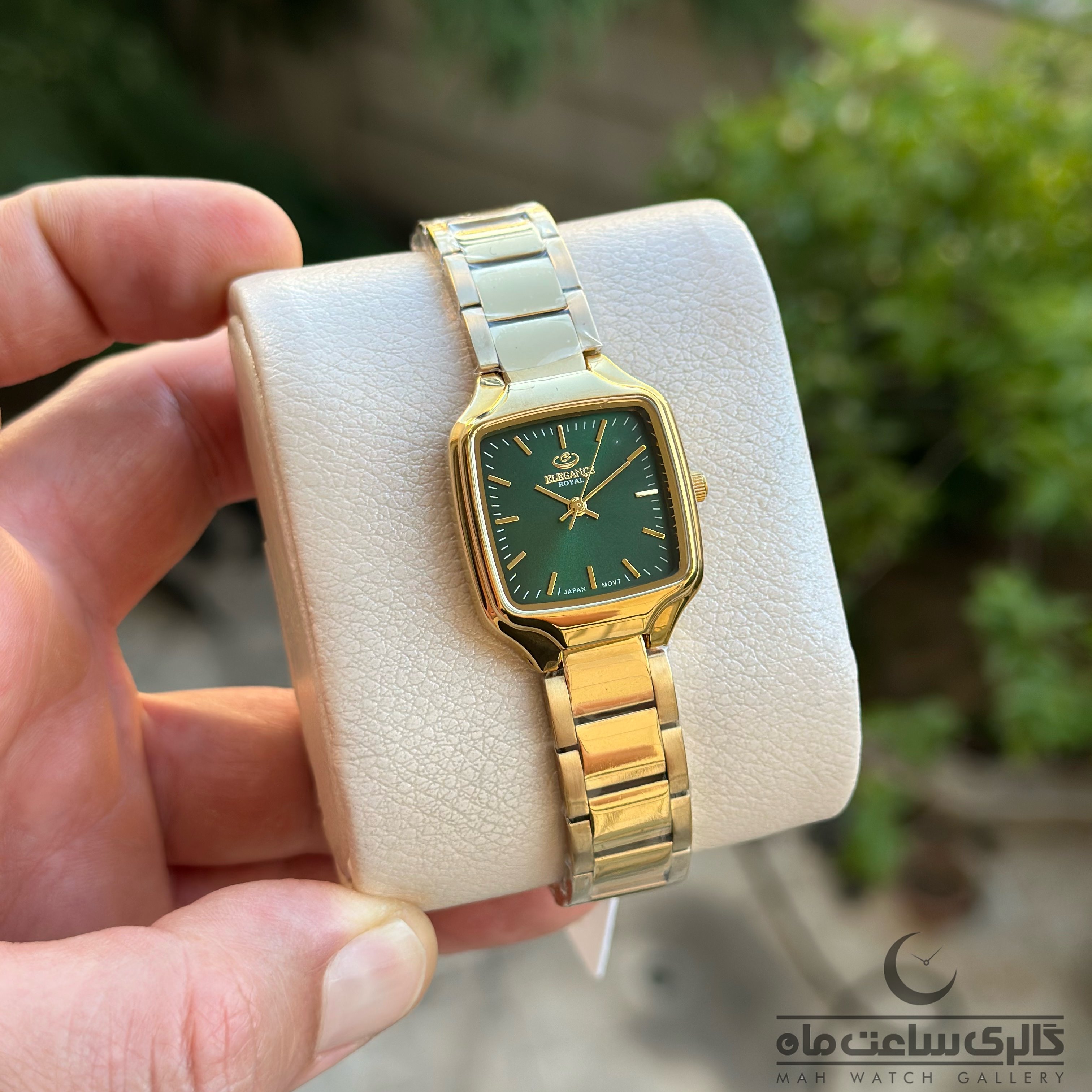 ساعت مچی زنانه الگانس ER2169L تمام طلایی صفحه یشمی(ELEGANCE)