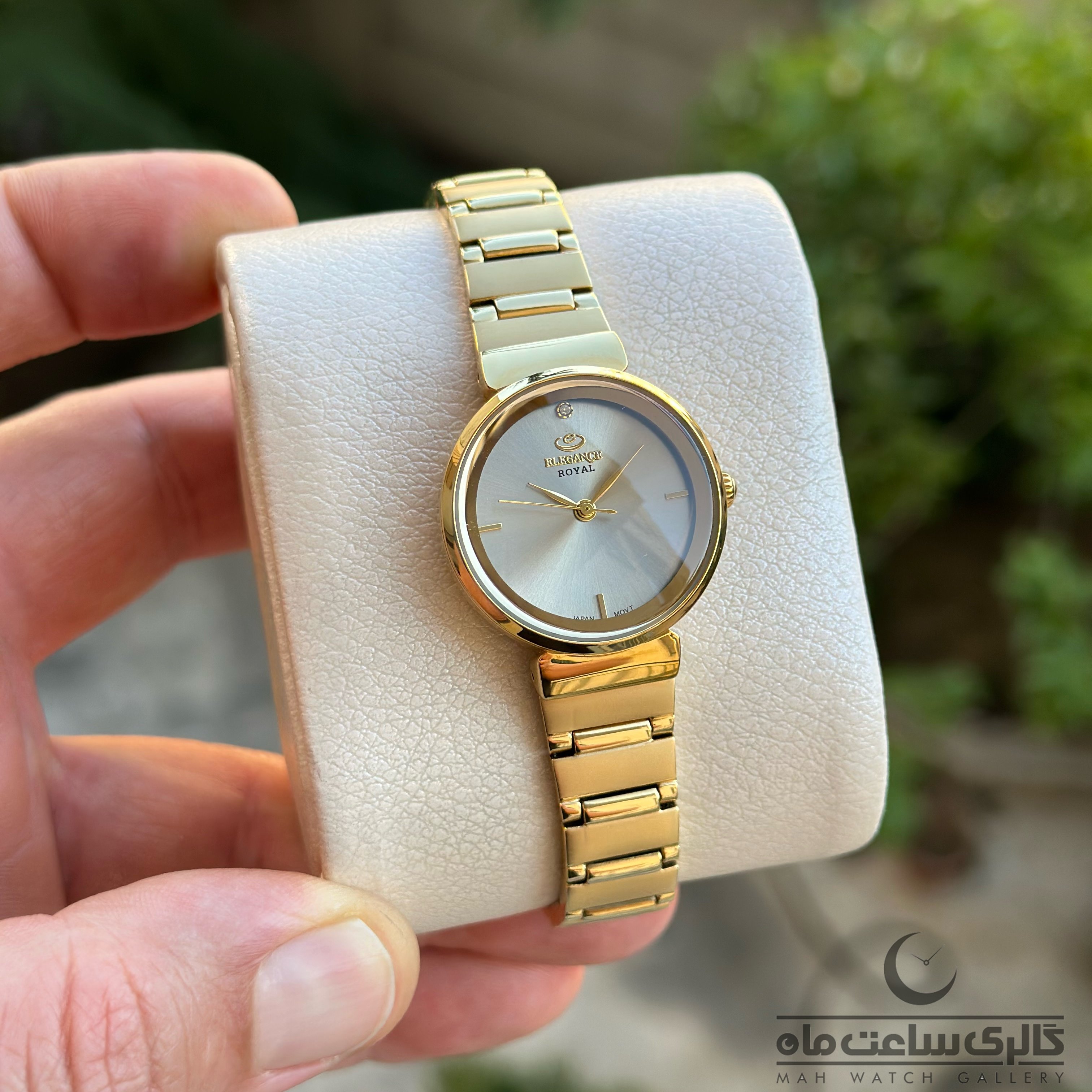 ساعت مچی زنانه الگانس ER2162L تمام طلایی صفحه بژ(ELEGANCE)
