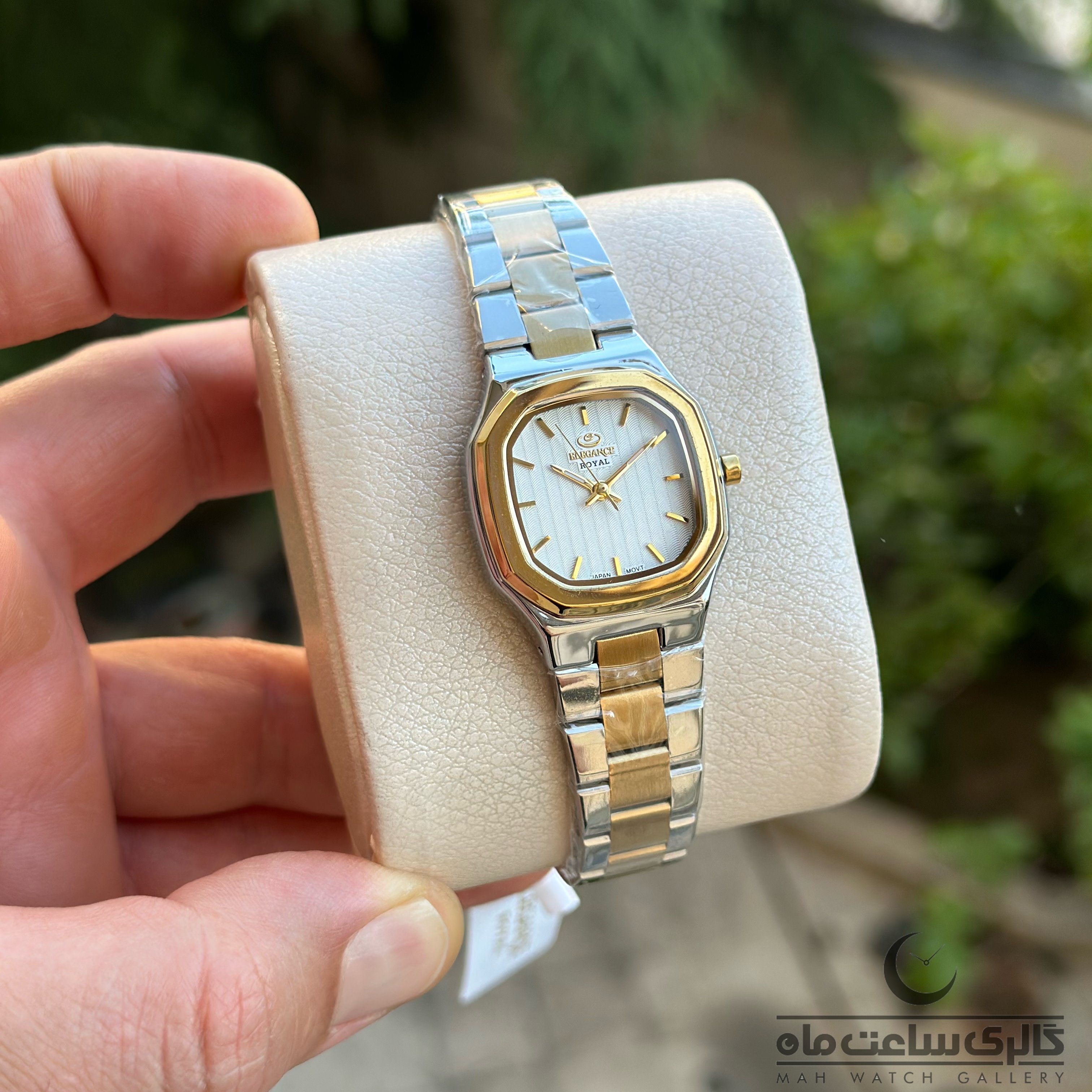 ساعت مچی زنانه الگانس ER2160L دورنگ طلایی صفحه سیلور(ELEGANCE)
